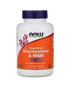 Buy Now Foods, dietary supplements for maintaining healthy joints, Vegetarian glucosamine and MSM, 120 vegetable capsules | Online Pharmacy | https://pharm-pills.com