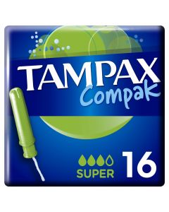 Buy Tampons with applicator TAMPAX Compak Super, 16 pcs. | Online Pharmacy | https://pharm-pills.com