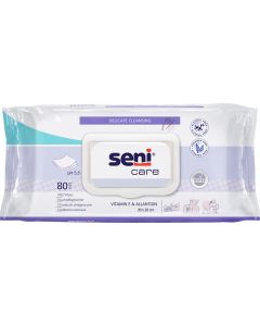 Buy Seni Wet wipes 'Care', for care, with vitamin E and allantoin, 80 pcs | Online Pharmacy | https://pharm-pills.com