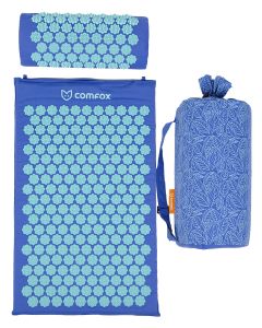 Buy Massage acupuncture mat and roller Comfox Classic, massager-applicator, blue | Online Pharmacy | https://pharm-pills.com