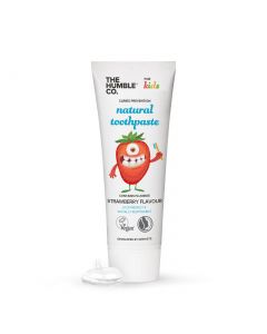 Buy Natural children's toothpaste Humble Brush - strawberry with fluoride, 75 ml. | Online Pharmacy | https://pharm-pills.com