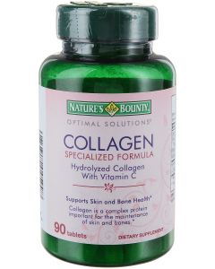 Buy Complex of vitamins Nature's Bounty 'Hydrolyzed collagen with vitamin C', 90 tablets | Online Pharmacy | https://pharm-pills.com