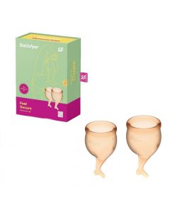 Buy Set of menstrual cups Satisfyer Feel secure orange | Online Pharmacy | https://pharm-pills.com