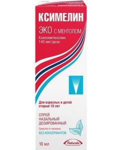 Buy Xymelin Eco with menthol spray naz. 0.1% fl. 10 ml | Online Pharmacy | https://pharm-pills.com