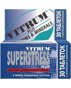 Buy Vitrum Superstress Plus # 30 tablets | Online Pharmacy | https://pharm-pills.com