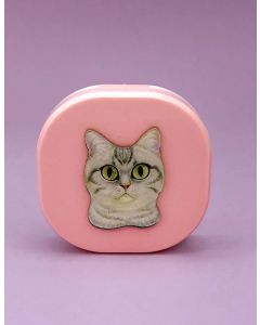 Buy iLikeGift lens container 'Purebred Cat pink-gray' | Online Pharmacy | https://pharm-pills.com