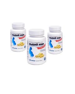 Buy Fish oil, purified, 90 capsules, 700mg, 3 packs per course | Online Pharmacy | https://pharm-pills.com