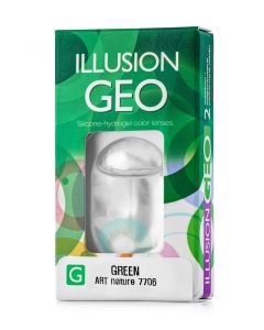 Buy ILLUSION Nature Colored Contact Lenses 1 Month, -5.00 / 14.2 / 8.6, green, 2 pcs. | Online Pharmacy | https://pharm-pills.com