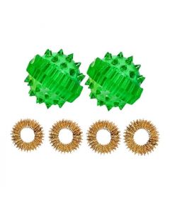 Buy Su-Jok ball and ring Set of 2 pieces green | Online Pharmacy | https://pharm-pills.com