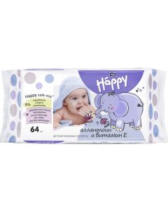 Buy Bella baby Happy Baby Wet Wipes Delicate Lotion with vitamin E 64 pcs | Online Pharmacy | https://pharm-pills.com