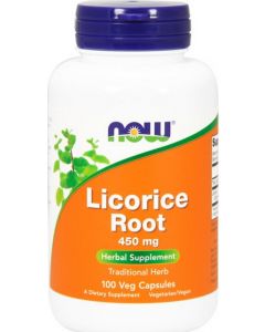 Buy Now Foods Licorice Root 100 capsules, 450 mg (dietary supplement) | Online Pharmacy | https://pharm-pills.com