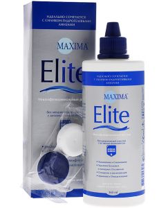 Buy Maxima Solution for contact lenses 'Elite', with container, 360 ml | Online Pharmacy | https://pharm-pills.com