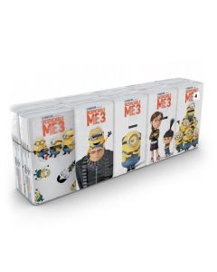 Buy Minions patterned paper handkerchiefs 4 layers, 10 packs x 9 sheets, 21x21 cm, World Cart | Online Pharmacy | https://pharm-pills.com