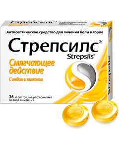 Buy Strepsils honey / lemon tab. d / rassas. # 36 | Online Pharmacy | https://pharm-pills.com