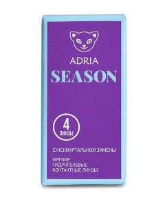 Buy Contact lenses Adria Season 4, 8.9 3 months, -6.50 / 14 / 8.9, transparent, 4 pcs. | Online Pharmacy | https://pharm-pills.com