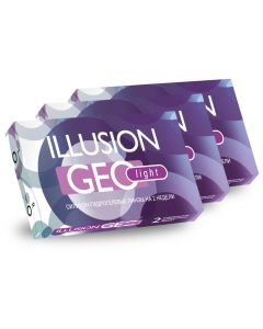 Buy ILLUSION Geolight contact lenses-6 pcs Two-week, -2.00 / 14.2 / 8.7, transparent, 6 pcs. | Online Pharmacy | https://pharm-pills.com