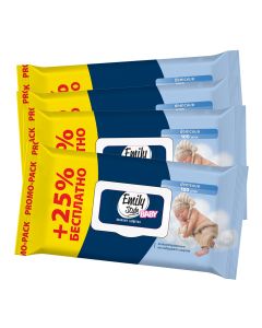 Buy Wet wipes for children, Emily Style, 100 pieces, set of 4  | Online Pharmacy | https://pharm-pills.com