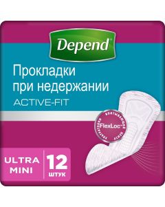 Buy Depend Ultra Mini Urological pads, 12 pcs | Online Pharmacy | https://pharm-pills.com