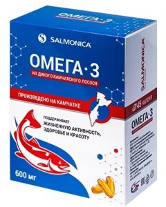 Buy Omega-3 from wild Kamchatka salmon, 600 mg, 45 capsules | Online Pharmacy | https://pharm-pills.com