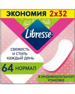 Buy Libresse Normal panty liners, 64 pcs | Online Pharmacy | https://pharm-pills.com