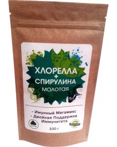 Buy Greenbuffet Mix of chlorella and spirulina ground, 100 g | Online Pharmacy | https://pharm-pills.com