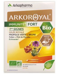 Buy Arkopharma Arkoroyal Immunity Fort Bio Strengthening immunity 10 ml ampoules # 20  | Online Pharmacy | https://pharm-pills.com