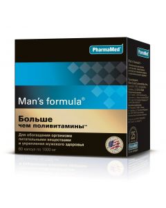 Buy Vitamins for Men Man's Formula More than multivitamins. Vitamins for immunity for adults - vitamin D + vitamin C + Zinc | Online Pharmacy | https://pharm-pills.com