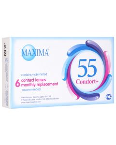 Buy Contact lenses Maxima Optics Maxima contact lenses 55 Comfort Plus 6pcs / 8.6 Monthly, -2.50 / 14.2 / 8.6, 6 pcs. | Online Pharmacy | https://pharm-pills.com