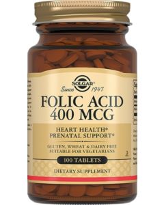 Buy Solgar, Folic Acid 'Folic acid', 400 mcg, 100 tablets | Online Pharmacy | https://pharm-pills.com