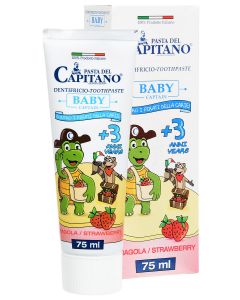 Buy Pasta del Capitano Children's Toothpaste 3+ 'Strawberry', 75 ml | Online Pharmacy | https://pharm-pills.com