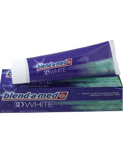 Buy Blend -a-med Toothpaste '3D White' Gentle Mint ', 100 ml | Online Pharmacy | https://pharm-pills.com