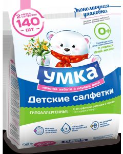 Buy Umka Wet baby wipes Economy 2 x 70 pcs | Online Pharmacy | https://pharm-pills.com