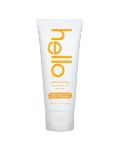 Buy Hello, Fluoride Free Toothpaste, Brightening Booster, White Turmeric + Coconut Oil, Natural Mint, 4.0 oz (113 g) | Online Pharmacy | https://pharm-pills.com