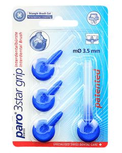 Buy Paro Cylindrical brushes, diameter 3 mm, blue 4 pcs | Online Pharmacy | https://pharm-pills.com