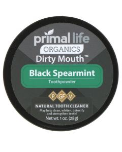 Buy Primal Life Organics, Tooth Powder, Black Sweet Mint, (28 d) | Online Pharmacy | https://pharm-pills.com