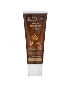 Buy ROCS, Coffee & Tobacco Toothpaste, 3.3 oz (94 g) | Online Pharmacy | https://pharm-pills.com