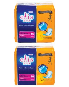 Buy Elis. Feminine hygiene pads Active Secure Guard, ultra dry, daytime, 16 pcs per pack, 2 pcs, Set | Online Pharmacy | https://pharm-pills.com