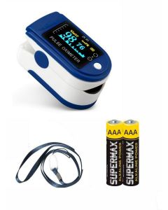 Buy Pulse oximeter with a color OLED display on a finger, batteries included | Online Pharmacy | https://pharm-pills.com