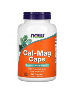 Buy Now Foods, dietary supplement for maintaining bone health, Capsules with calcium and magnesium, 240 capsules | Online Pharmacy | https://pharm-pills.com