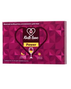 Buy Forte Love Power female instant exciter - 7 ampoules (2.5 ml.) | Online Pharmacy | https://pharm-pills.com