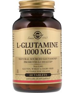 Buy Solgar, L-Glutamine 'L-Glutamine Amino Acid Complex', 1000 mg, 60 tablets | Online Pharmacy | https://pharm-pills.com