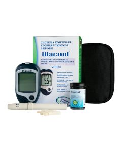 Buy Diacont (Voice) blood glucose monitoring system WITH VOICE SUPPORT FUNCTION )  | Online Pharmacy | https://pharm-pills.com