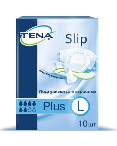 Buy Diapers for adults Tena Slip Plus L, 10 pcs | Online Pharmacy | https://pharm-pills.com