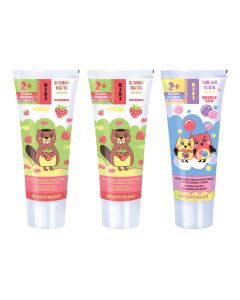 Buy A set of children's toothpastes KIDS 3 pieces * 60 ml. (KIDS Strawberry 2 pcs., KIDS Bubble Gum 1 pc.) | Online Pharmacy | https://pharm-pills.com