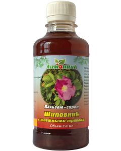 Buy NPK lemongrass. 'Balsam-syrup Rosehip with taiga herbs' Immunity. A source of vitamins. 250 ml. | Online Pharmacy | https://pharm-pills.com