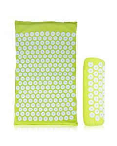 Buy Massage acupuncture mat Goodly Acupuncture, massager and applicator on a soft backing and roller, in a bag, light green | Online Pharmacy | https://pharm-pills.com