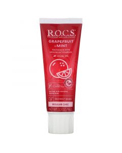 Buy ROCS, Grapefruit Mint Toothpaste, 3.3 oz (94 g) | Online Pharmacy | https://pharm-pills.com