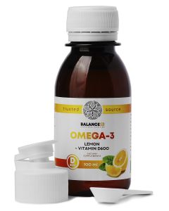 Buy Balance Group Life. 'Liquid Salmon Omega-3 Fish Oil (EPA 180 mg., DHA 120 mg.) With Vitamin D3 (600 IU) and Lemon Oil' Immunity. Heart, blood vessels. Metabolism. 100 ml. | Online Pharmacy | https://pharm-pills.com