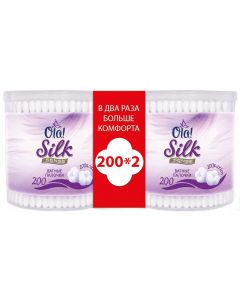 Buy Cotton buds Ola! Silk Sense, in a round jar, 200 pcs x 2 packs | Online Pharmacy | https://pharm-pills.com