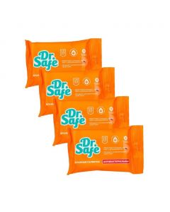 Buy Wet wipes Dr.Safe, antibacterial, with chamomile extract, 60 pcs. (4 * 15 pcs / pack) | Online Pharmacy | https://pharm-pills.com